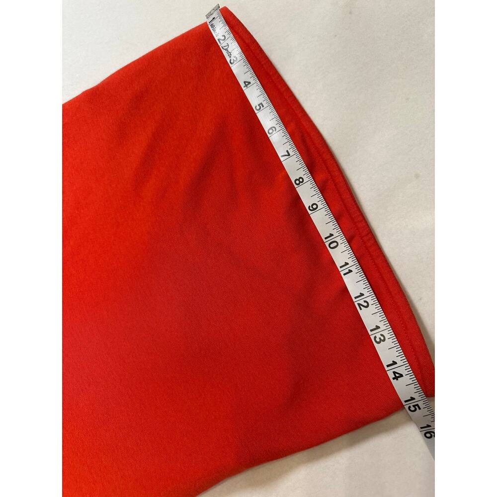 Gap Red Strapless Cotton Midi Column Dress 90s Minimalist Tomato Girl Summer S - Picture 8 of 11